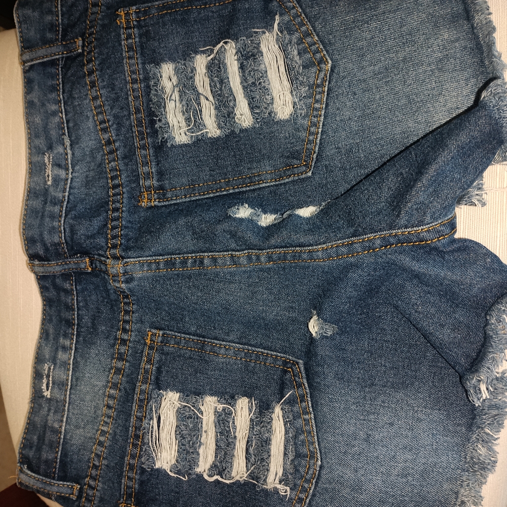 AMERICA Distressed Denim Shorts. Brand New Still In The Bag. Size Medium